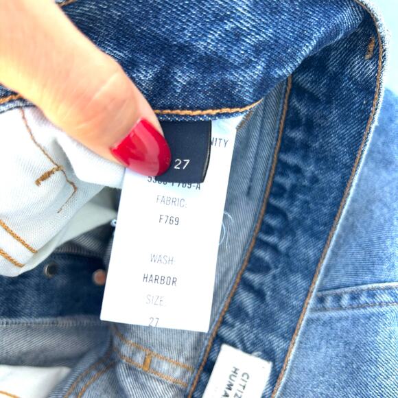 Citizens Of Humanity Franca Shorts 2” Inseam Harbor Wash Medium Pleated 27 - Picture 10 of 14